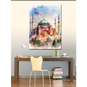 Kanvas Tablo Pastel Renkli Ayasofya Camii 100x140 cm