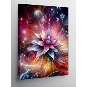 Kanvas Tablo Lotus Çiçeği Ve Işıltılar 70x100 cm