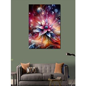 Kanvas Tablo Lotus Çiçeği Ve Işıltılar 70x100 cm