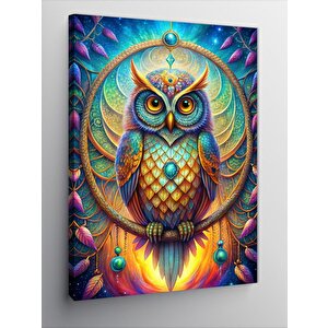 Kanvas Tablo Düş Kapanı Ve Baykuş 70x100 cm