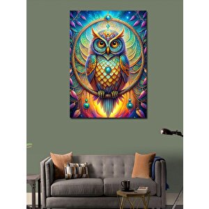 Kanvas Tablo Düş Kapanı Ve Baykuş 70x100 cm