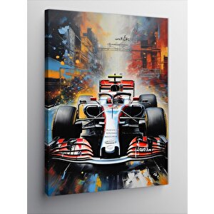 Kanvas Tablo Formula 1 Arabası 100x140 cm