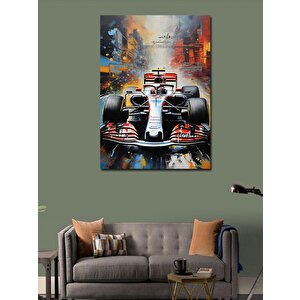 Kanvas Tablo Formula 1 Arabası 100x140 cm