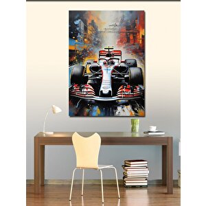 Kanvas Tablo Formula 1 Arabası 100x140 cm