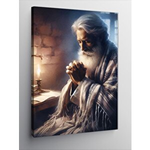 Kanvas Tablo Dua Eden Yaşlı Adam 50x70 cm