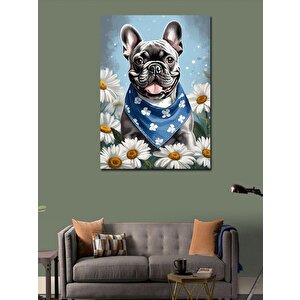 Kanvas Tablo Sevimli Pug Cinsi Köpek 70x100 cm