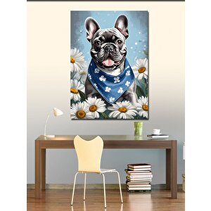 Kanvas Tablo Sevimli Pug Cinsi Köpek 50x70 cm