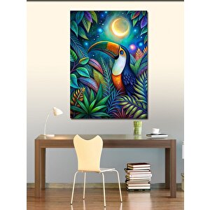 Kanvas Tablo Tropikal Kuş 70x100 cm