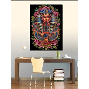 Kanvas Tablo Mısır Firavunu Ve Bilgi Kuşu 50x70 cm