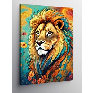 Kanvas Tablo Erkek Aslan 100x140 cm
