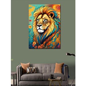 Kanvas Tablo Erkek Aslan 100x140 cm