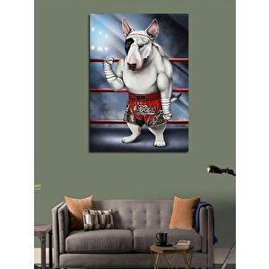 Kanvas Tablo Boksör Köpek 100x140 cm