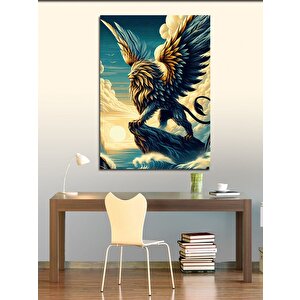 Kanvas Tablo Grifin Aslan 50x70 cm