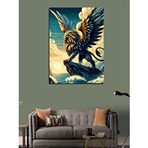 Kanvas Tablo Grifin Aslan 100x140 cm