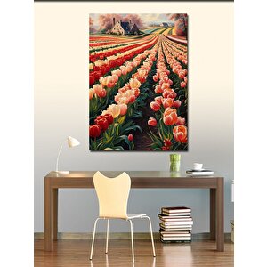 Kanvas Tablo Lale Tarlası 100x140 cm