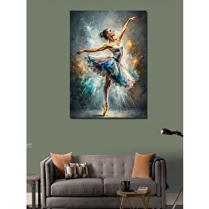 Kanvas Tablo Balerin Kadın 100x140 cm
