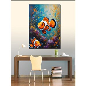 Kanvas Tablo Palyaço Balıkları 50x70 cm