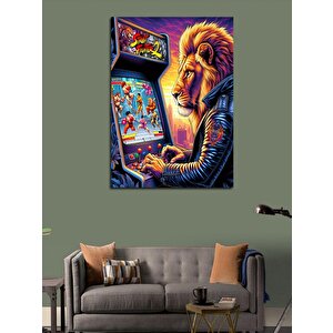 Kanvas Tablo Atarideki Aslan 70x100 cm