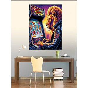 Kanvas Tablo Atarideki Aslan 70x100 cm