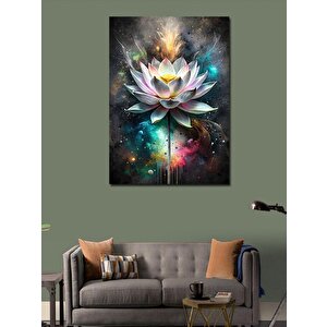 Kanvas Tablo Beyaz Lotus Çiçeği 70x100 cm