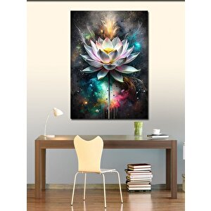Kanvas Tablo Beyaz Lotus Çiçeği 70x100 cm