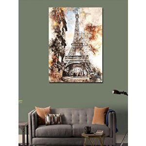 Kanvas Tablo Eyfel Kulesi Paris 70x100 cm
