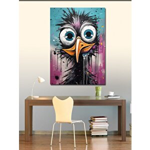 Kanvas Tablo Şaşkın Kuş 70x100 cm
