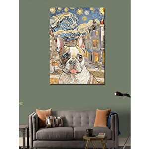 Kanvas Tablo Şehir Ve Köpek 70x100 cm