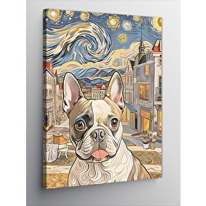 Kanvas Tablo Şehir Ve Köpek 50x70 cm