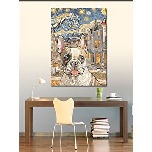 Kanvas Tablo Şehir Ve Köpek 50x70 cm