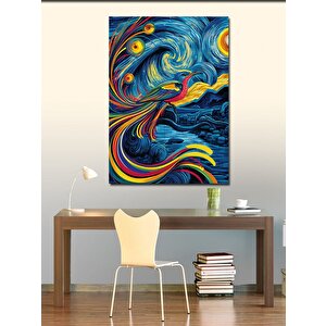 Kanvas Tablo Tavus Kuşu Van Gogh 50x70 cm