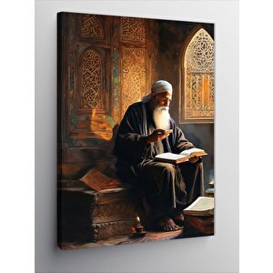 Kanvas Tablo Kur'an Okuyan Adam 50x70 cm