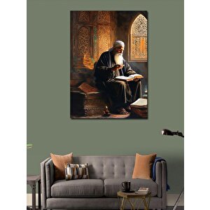 Kanvas Tablo Kur'an Okuyan Adam 70x100 cm