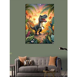 Kanvas Tablo Sevimli Dinozor 70x100 cm