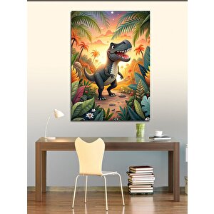Kanvas Tablo Sevimli Dinozor 70x100 cm