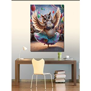 Kanvas Tablo Dansöz Baykuş 100x140 cm