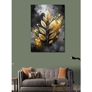 Kanvas Tablo Altın Sarısı Yapraklar 70x100 cm