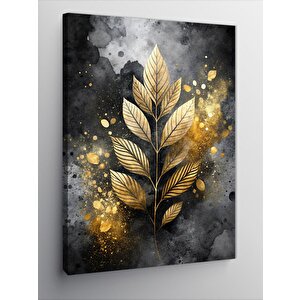 Kanvas Tablo Altın Sarısı Yapraklar 100x140 cm