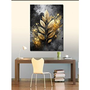 Kanvas Tablo Altın Sarısı Yapraklar 100x140 cm