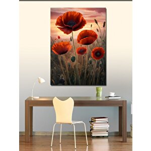 Kanvas Tablo Gelincik Çiçekleri 70x100 cm