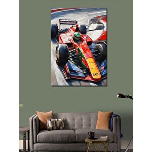Kanvas Tablo Formula 1 Aracı 100x140 cm