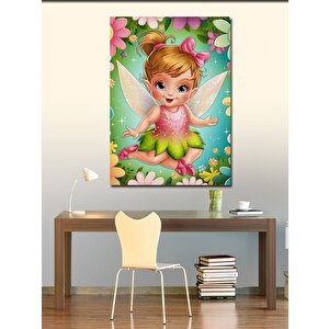 Kanvas Tablo Çiçek Ve Peri Kız 70x100 cm