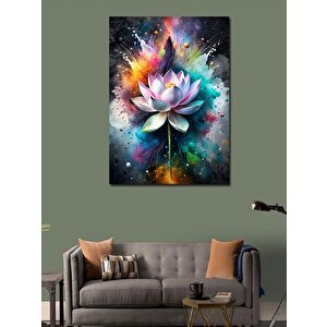Kanvas Tablo Pembe Lotus Çiçeği 70x100 cm