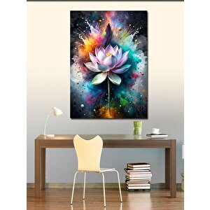 Kanvas Tablo Pembe Lotus Çiçeği 70x100 cm