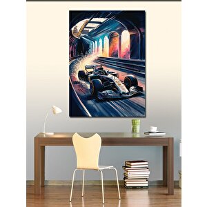 Kanvas Tablo Formula 1 Arabası 100x140 cm