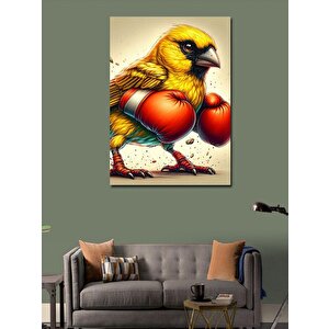 Kanvas Tablo Boksör Kuş 100x140 cm