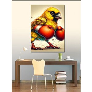 Kanvas Tablo Boksör Kuş 100x140 cm