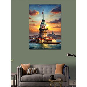 Kanvas Tablo İstanbul Kız Kulesi 50x70 cm