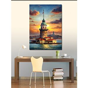 Kanvas Tablo İstanbul Kız Kulesi 50x70 cm