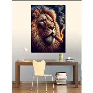 Kanvas Tablo Puro İçen Aslan 70x100 cm